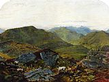 John Atkinson Grimshaw Wall Art - Landscape in the Lake District